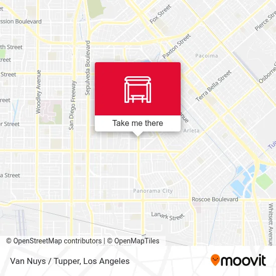 Van Nuys / Tupper map