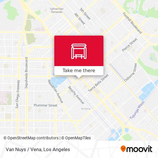 Mapa de Van Nuys / Vena