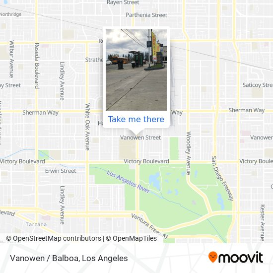 Vanowen / Balboa map