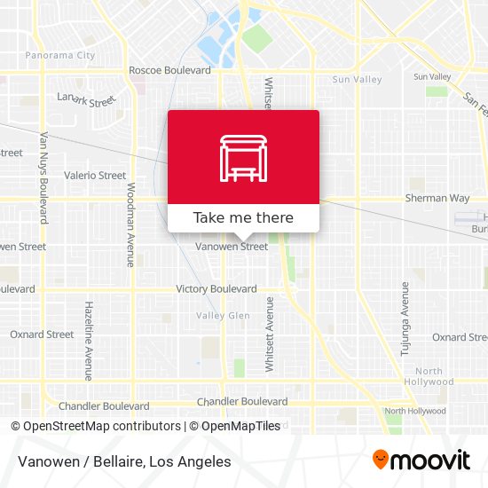 Vanowen / Bellaire map