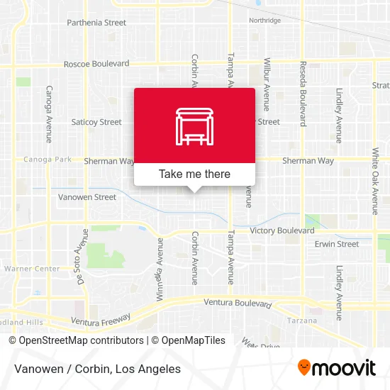 Vanowen / Corbin map