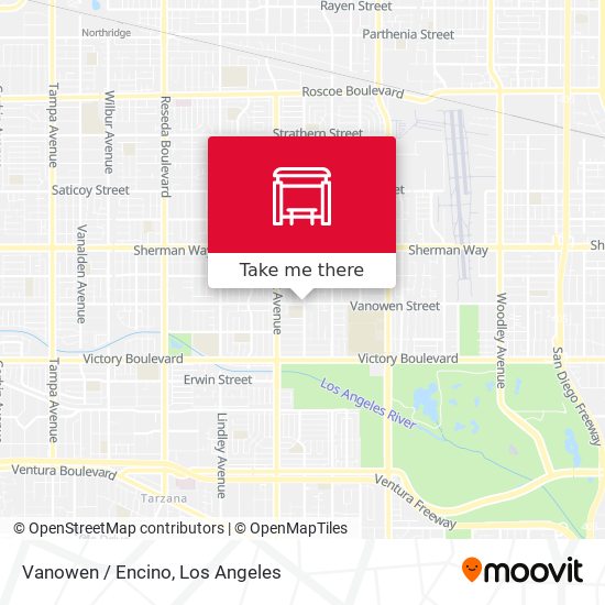 Vanowen / Encino map