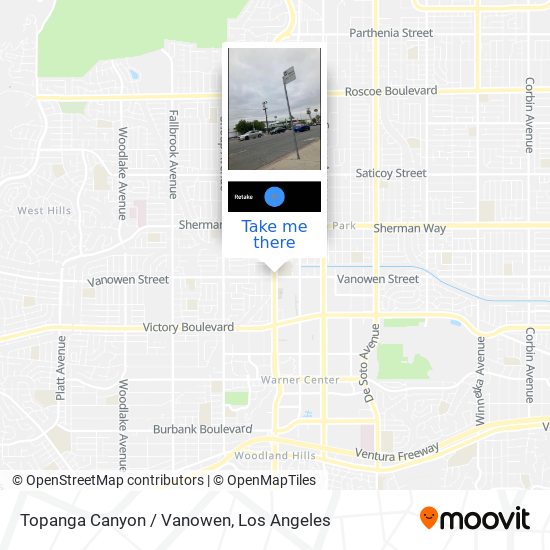 Mapa de Topanga Canyon / Vanowen