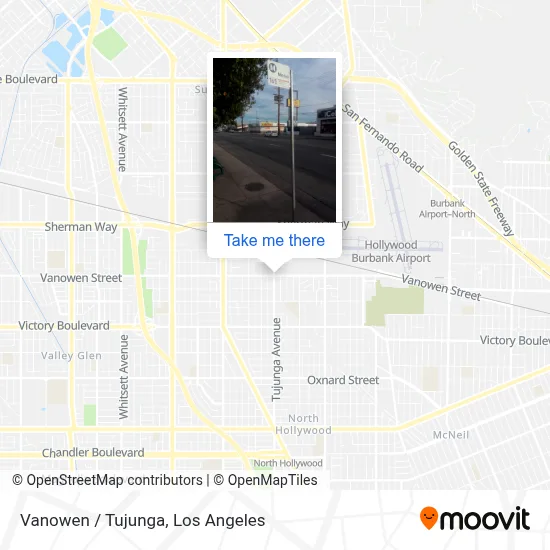 Vanowen / Tujunga map