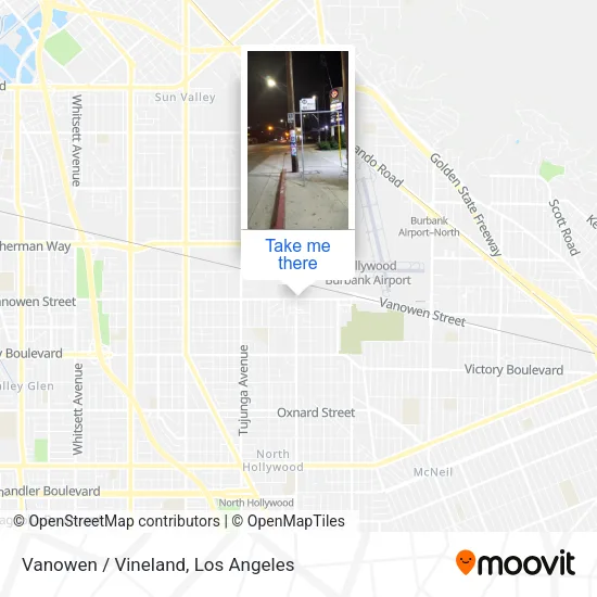 Vanowen / Vineland map