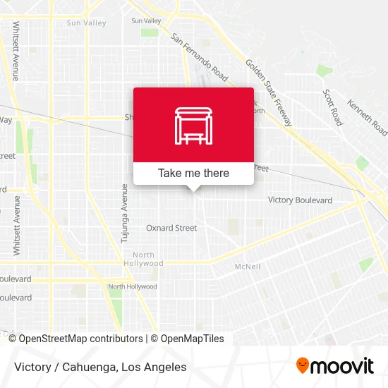 Victory / Cahuenga map