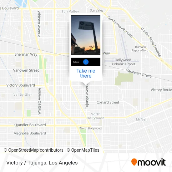 Victory / Tujunga map