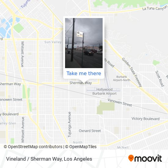 Vineland / Sherman Way map