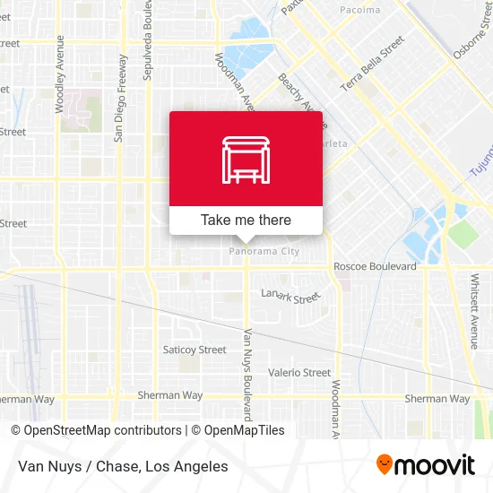 Van Nuys / Chase map