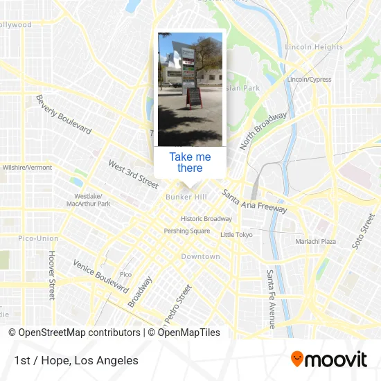 1st / Hope map