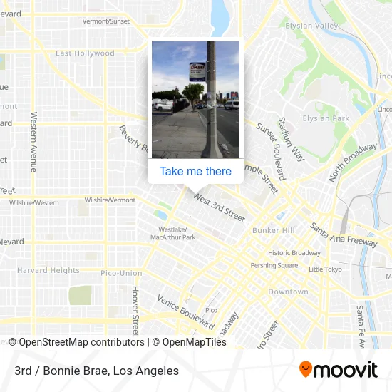 3rd / Bonnie Brae map