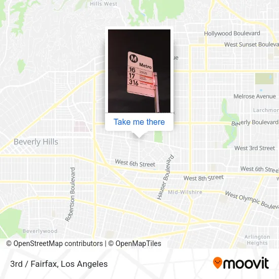 3rd / Fairfax map