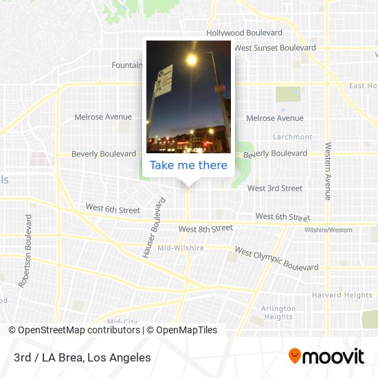 3rd / LA Brea map