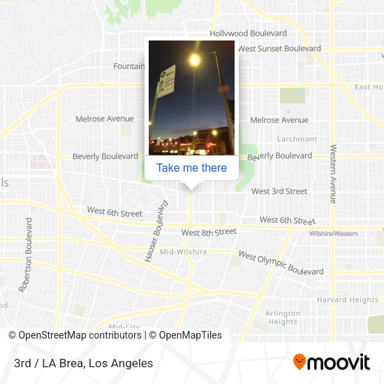 Mapa de 3rd / LA Brea