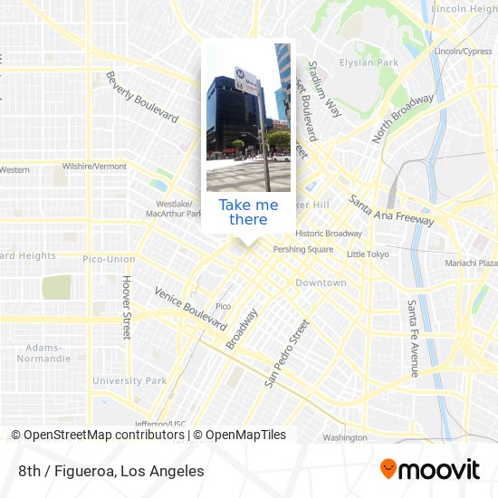 8th / Figueroa map