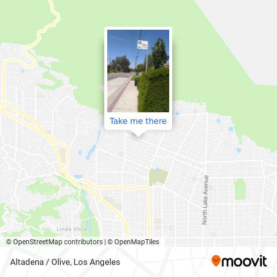 Mapa de Altadena / Olive