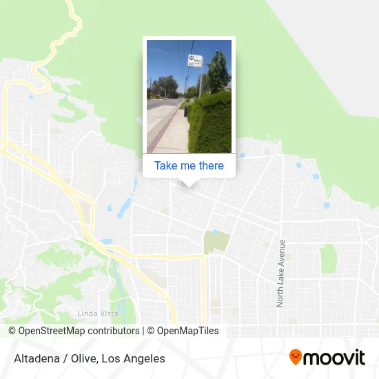 Altadena / Olive map