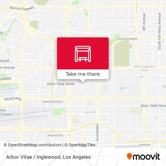 Mapa de Arbor Vitae / Inglewood