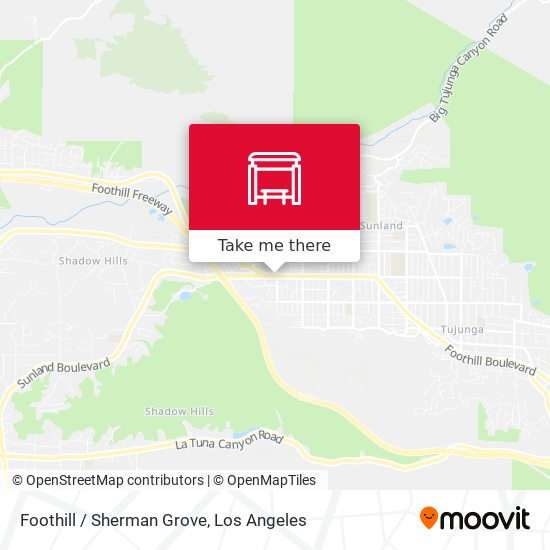 Mapa de Foothill / Sherman Grove