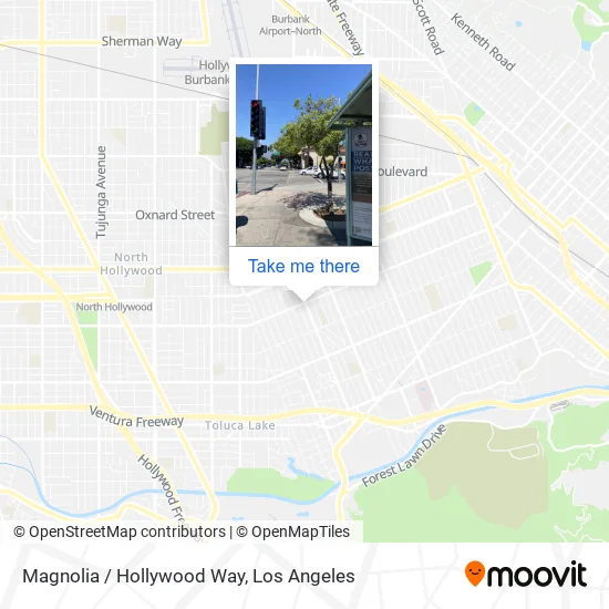 Magnolia / Hollywood Way map