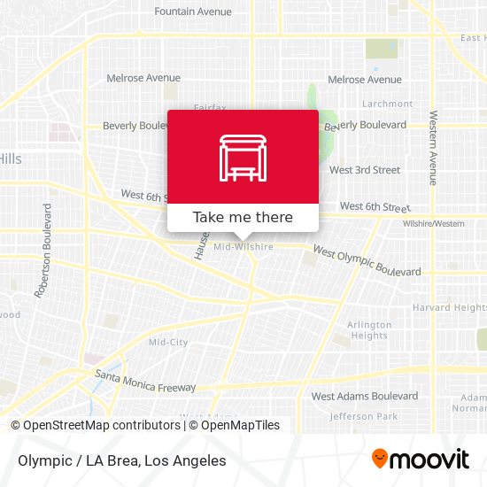 Olympic / LA Brea map