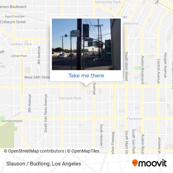 Slauson / Budlong map