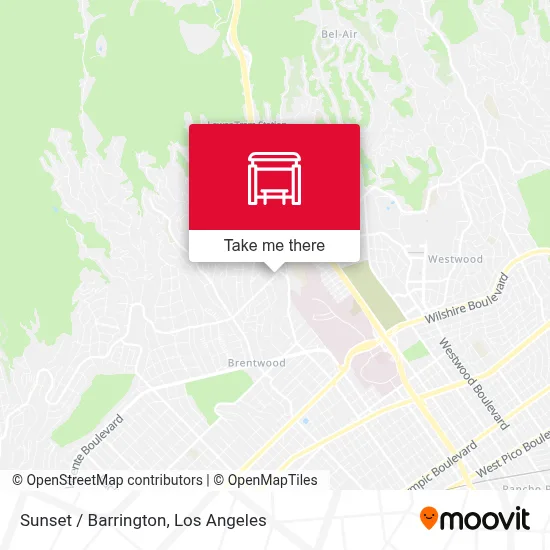 Sunset / Barrington map