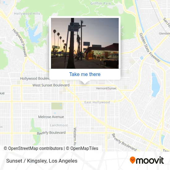 Sunset / Kingsley map