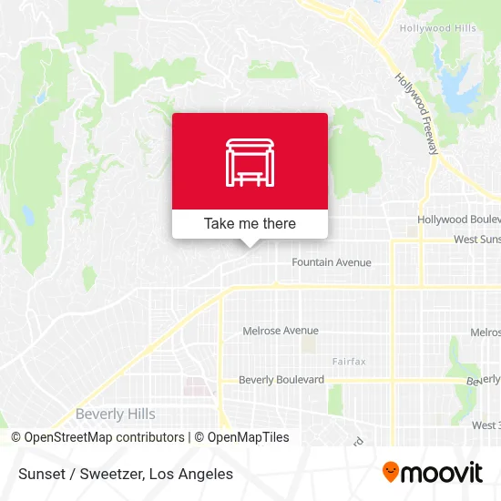 Sunset / Sweetzer map