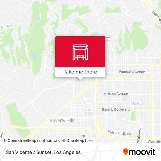 San Vicente / Sunset map