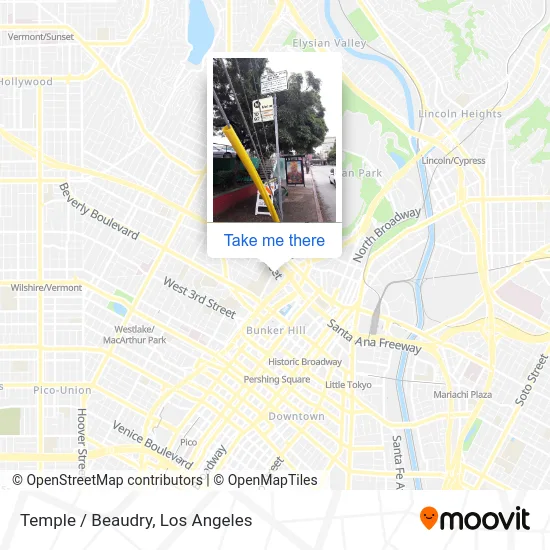 Temple / Beaudry map