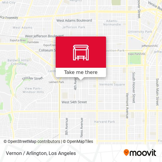 Vernon / Arlington map