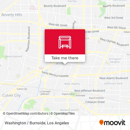 Mapa de Washington / Burnside
