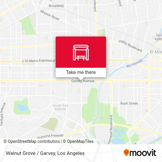 Walnut Grove / Garvey map