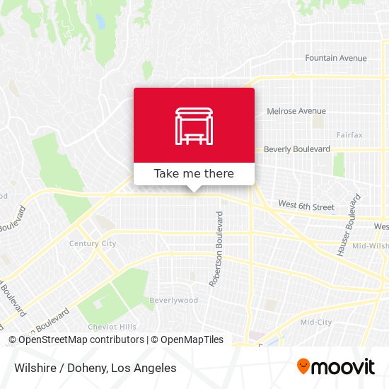 Wilshire / Doheny map
