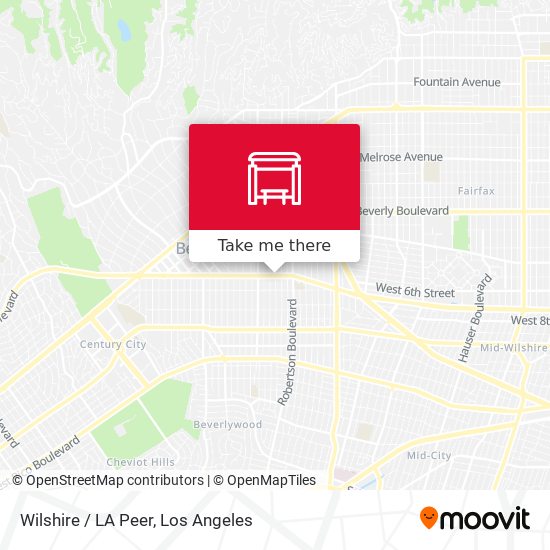 Wilshire / LA Peer map