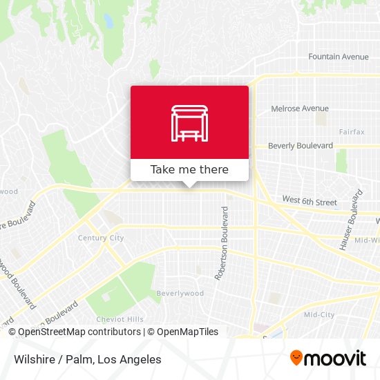 Wilshire / Palm map
