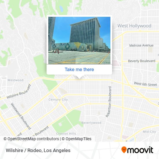 Wilshire / Rodeo map
