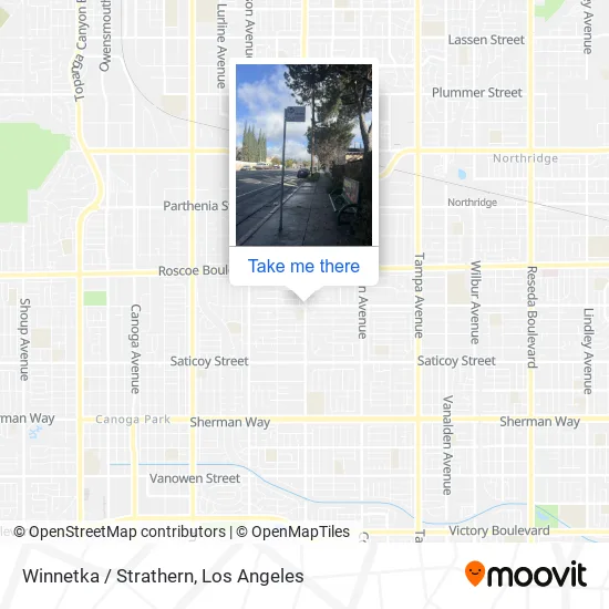 Winnetka / Strathern map