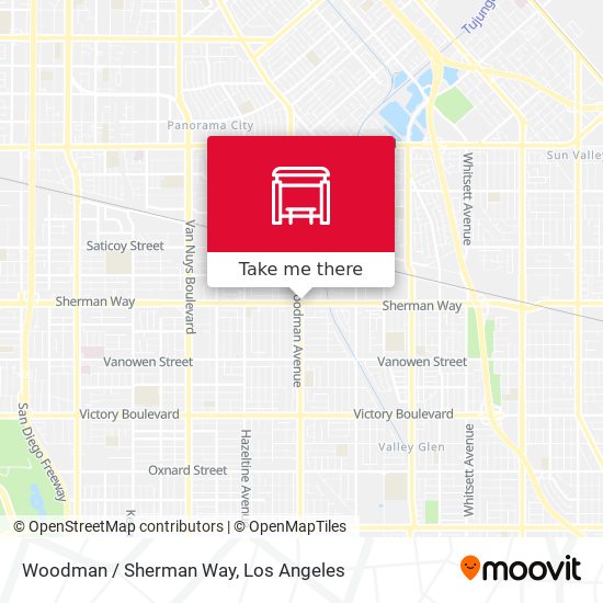 Woodman / Sherman Way map