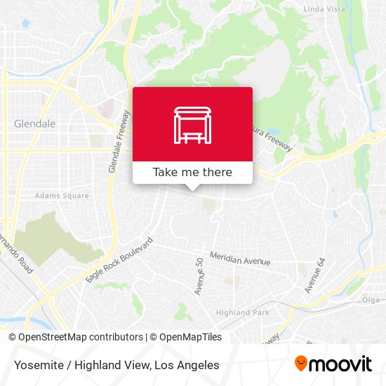 Yosemite / Highland View map