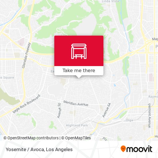 Mapa de Yosemite / Avoca