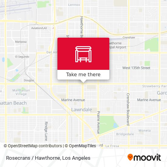 Rosecrans / Hawthorne map