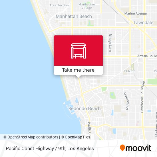 Pacific Coast Highway / 9th map