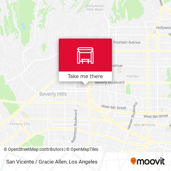San Vicente / Gracie Allen map