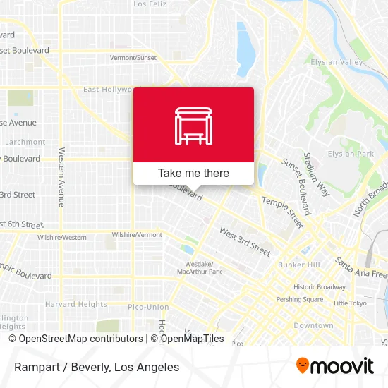 Rampart / Beverly map