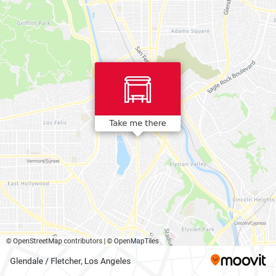 Glendale / Fletcher map