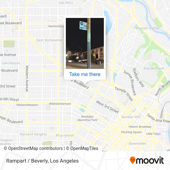 Rampart / Beverly map