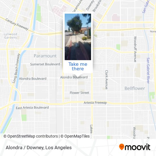 Mapa de Alondra / Downey