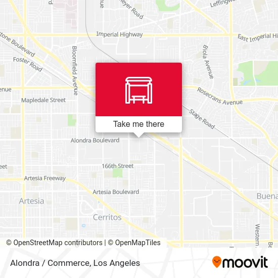 Alondra / Commerce map